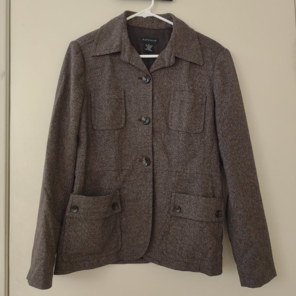 Rafaella Brown Belted Blazer